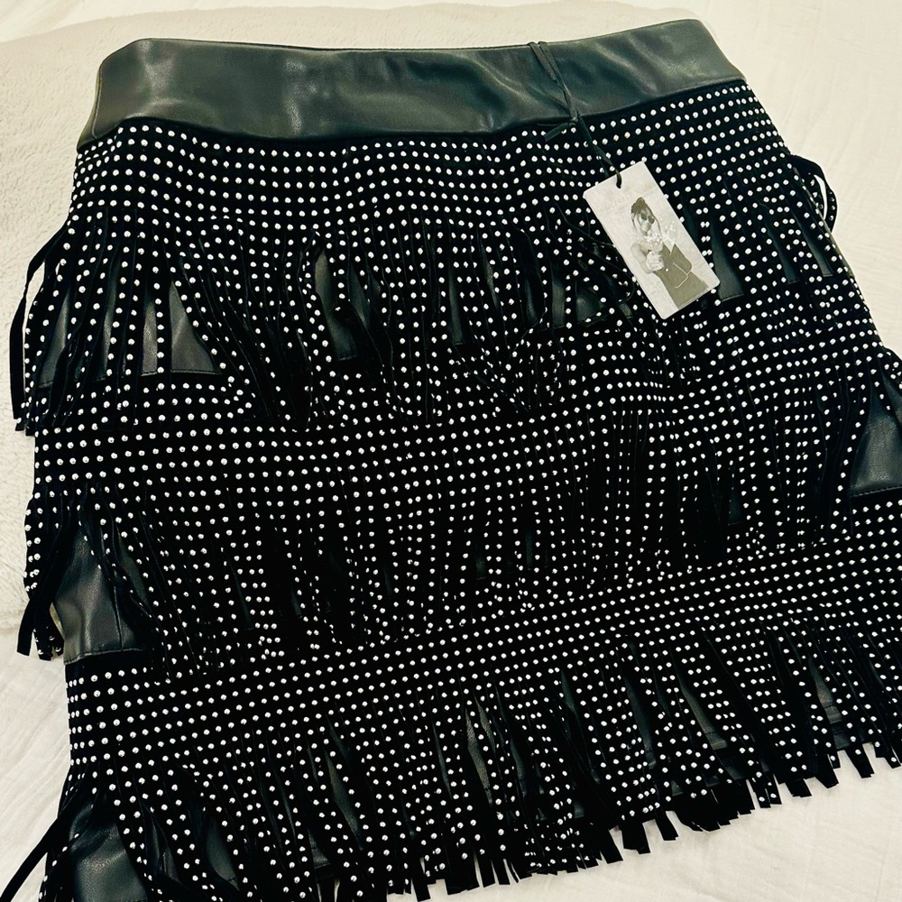 Women Black High Waisted Skirt